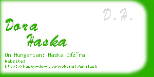 dora haska business card